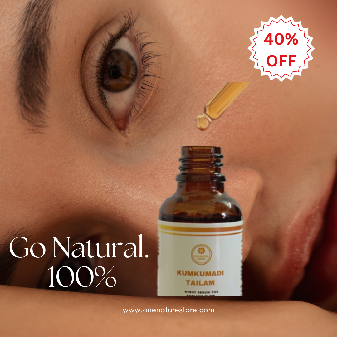 Kumkumadi Tailam | Night Serum | For Anti-aging, Reducing Pigmentation & Radiant Glow | 30 Ml