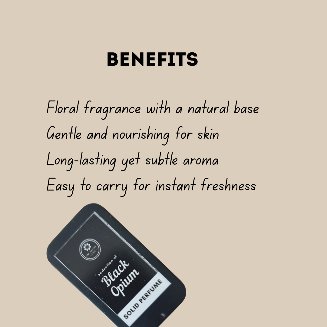 Seduction of Black Opiumm Solid Perfume | Bold Coffee & Vanilla Notes