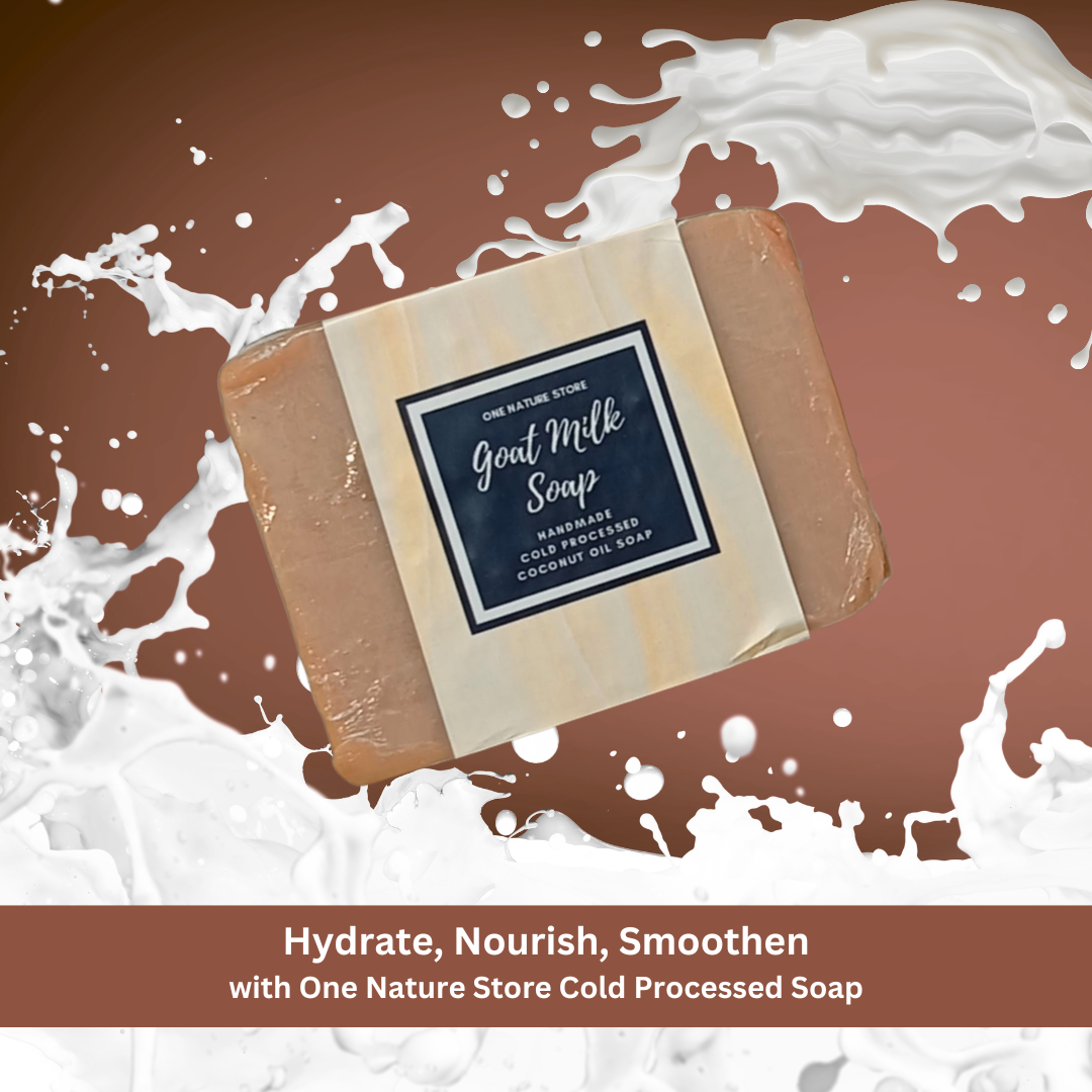 Natural Handmade Goat Milk Soap | Cold Processed Pure Coconut Oil | Nourishing & Moisturizing | 100 Grams