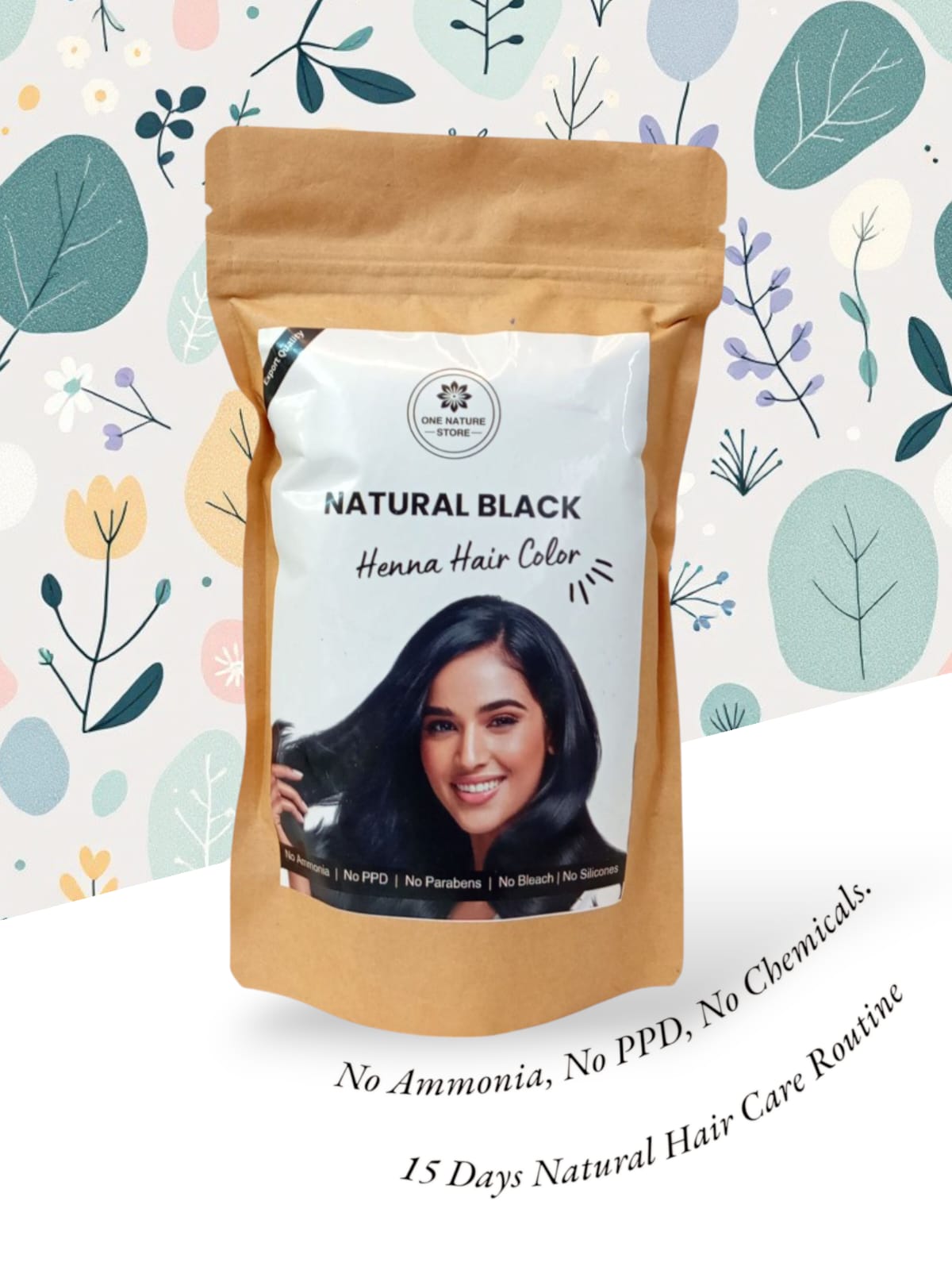 Natural Black Henna | For Stunning Black Hair | No Ammonia - No PPD - No Chemicals | 100 grams