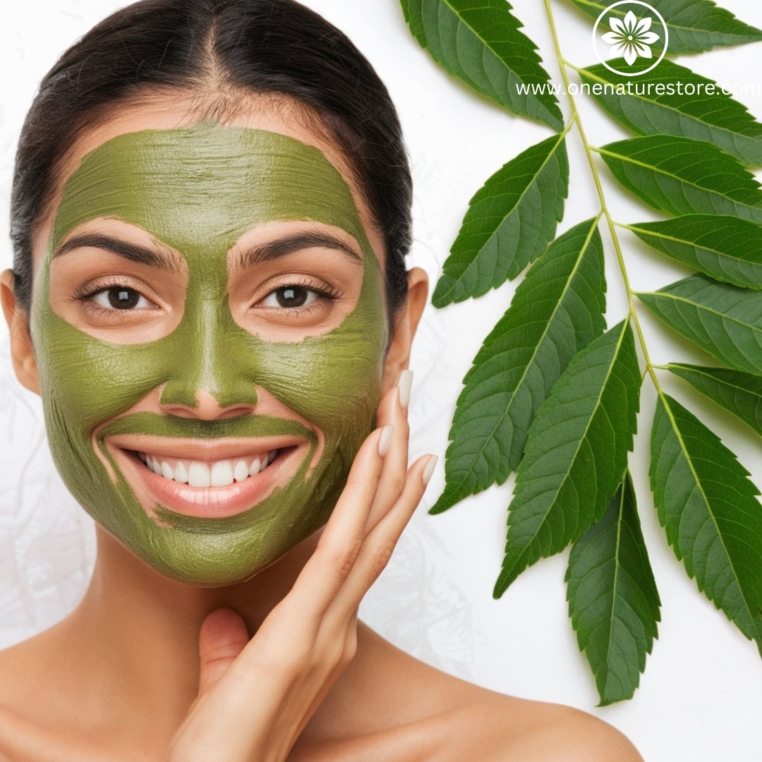 One Nature Store | Neem Face Pack | 100 grams | For Acne Pimples and Redness