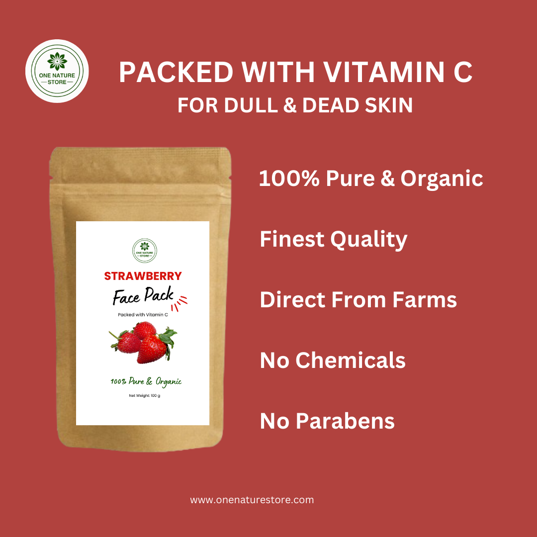 Strawberry Face Pack | 100 grams | For Dull and Dead Skin Conditions