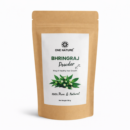 One Nature Bhringraj Powder packaging on a white background
