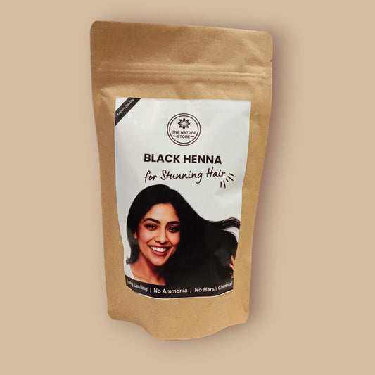 Black Henna Hair Colour | For Stunning Hair | Long Lasting Up To 30 days | 100 grams