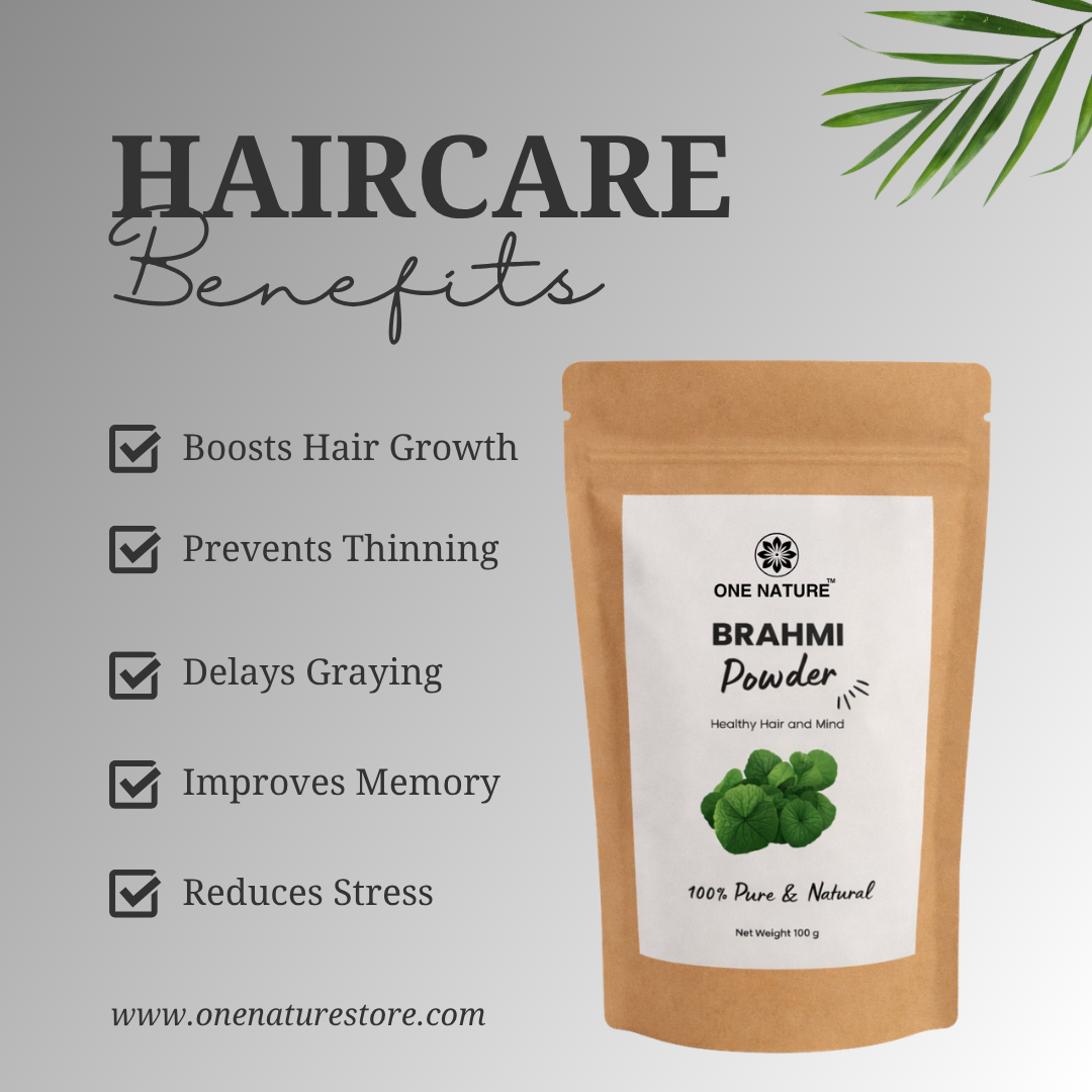 One Nature Brahmi Powder Haircare benefits 