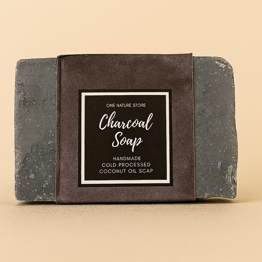 Natural Handmade Charcoal Soap | Cold Processed Pure Coconut Oil | Deep Cleansing & Detox | Purifying Herbal Cleanser | 100 grams