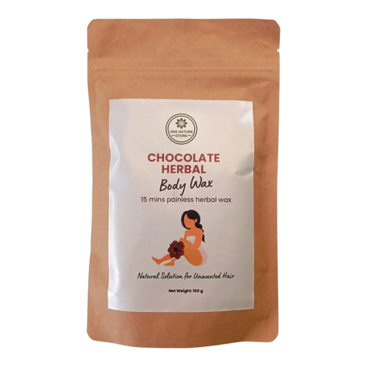 Chocolate Herbal Body Wax | 15 mins Painless Herbal Wax | Natural Solution for Unwanted Hair | 100 grams
