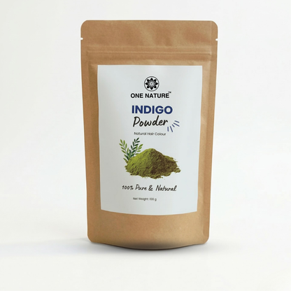 Package of One Nature Indigo Powder on a white background