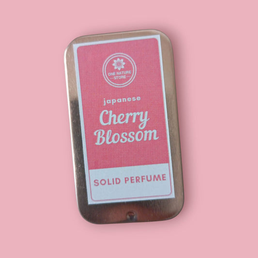 Japanese Cherry Blossom Solid Perfume | Floral Shea Butter & Beeswax Blend