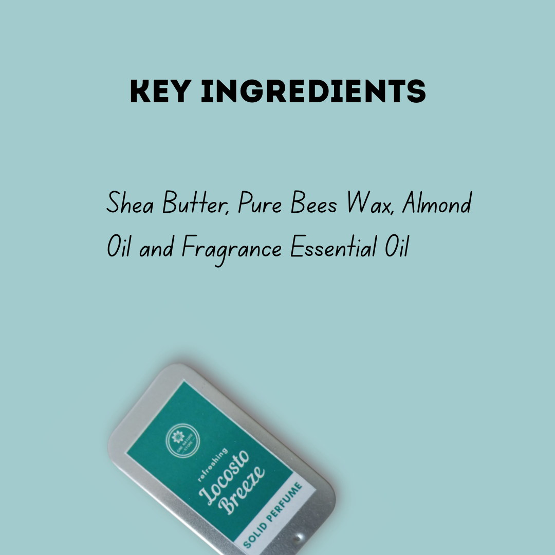 Refreshing Lacosto Breeze Solid Perfume | Long-Lasting Shea Butter & Almond Oil Base