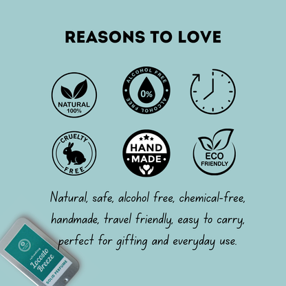 Refreshing Lacosto Breeze Solid Perfume | Long-Lasting Shea Butter & Almond Oil Base