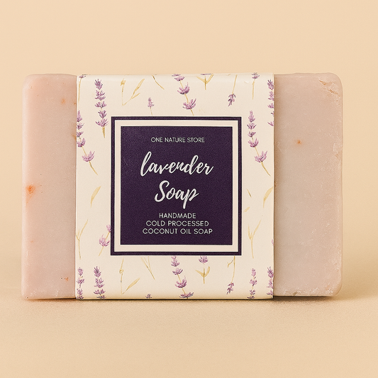 Natural Handmade Lavender Soap | Cold Processed Pure Coconut Oil | Calming & Relaxing | 100 Grams