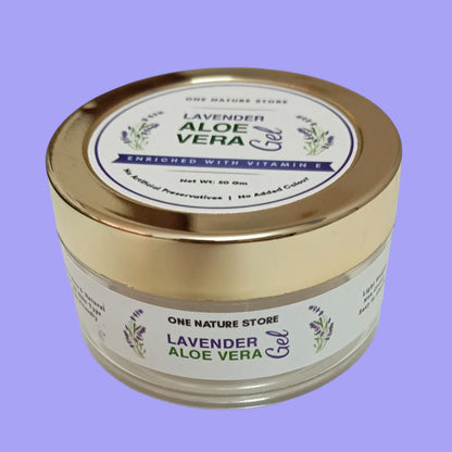 Lavender Aloe Vera Gel | Light Weight, Easy to Absorb, Kids Friendly | 100% Pure & Natural