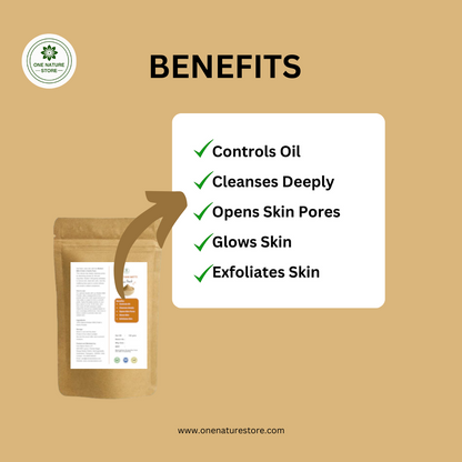 Multani Mitti (Fullers Earth) Powder | For Oil Control, Deep Cleansing and Revealing Natural Glow