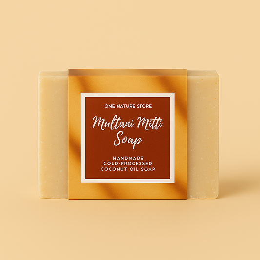 Multani Mitti Natural Handmade Soap | Cold Processed Coconut Oil | Oil Control & Purifying | 100 Grams