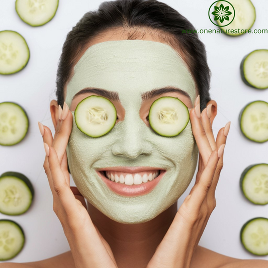 One Nature Store | Cucumber Face Pack | 100 grams | Cool and Hydrating Glow