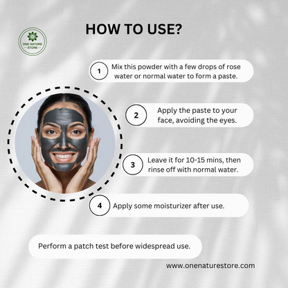 Activated Charcoal Face Pack | 100 Grams | Removes Impurities and Purifies Skin