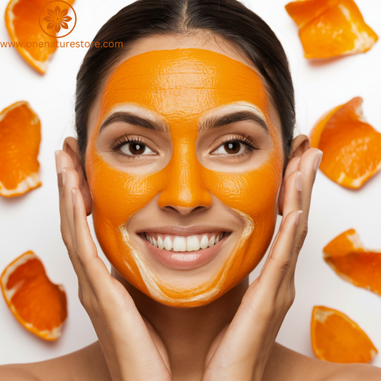 One Nature Store | Orange Peel Face Pack | 100 grams | Enriched with Vitamin C for Youthful Skin