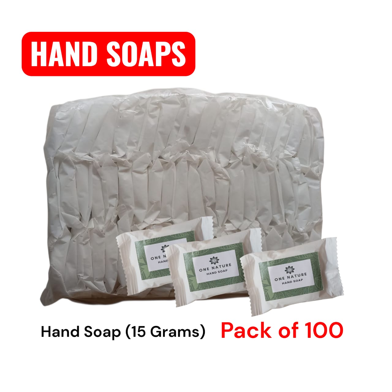 One Nature Hand Soaps for Hotel Pack of 100