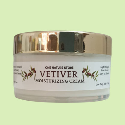 Vetiver Moisturizing Cream | Gentle Hydration, Non-Greasy, For All Skin Types | 100 grams