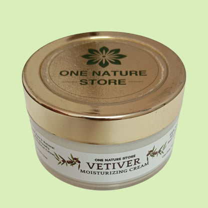 Vetiver Moisturizing Cream | Gentle Hydration, Non-Greasy, For All Skin Types | 100 grams