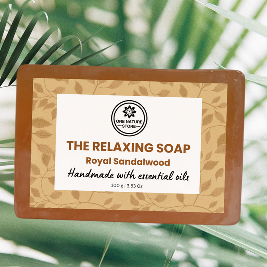 The Relaxing Soap | Powered with Royal Sandalwood | Handmade with Essential Oils | 100 Grams Each | Buy 3 Get 2 Free