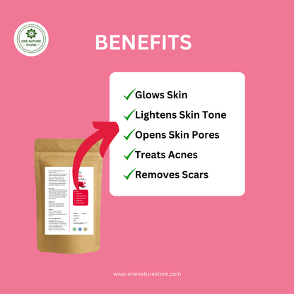 Rose Face Pack | 100 grams | Instant Natural Blooming Glow