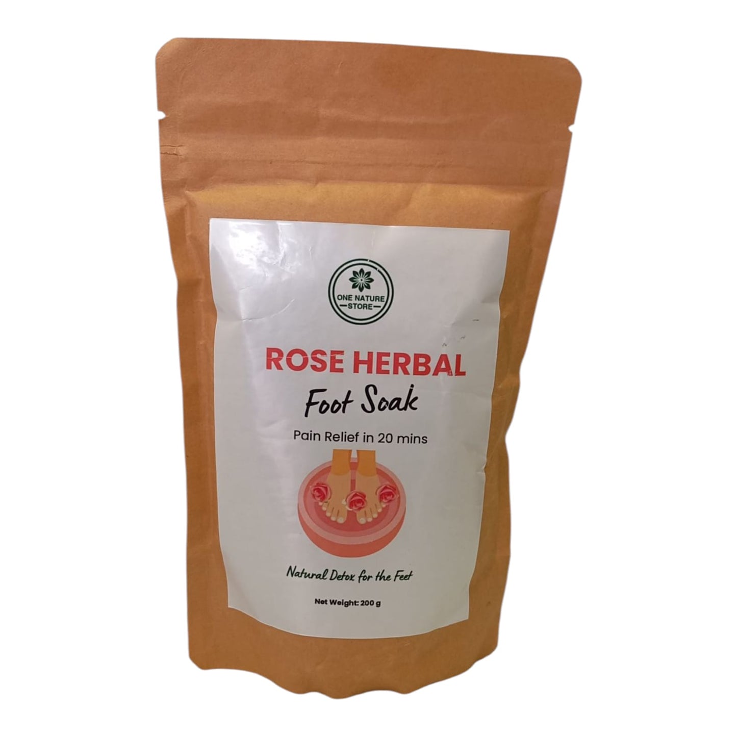 Rose Herbal Foot Soak| Feet Pain Relief in 20 mins | Natural Detox for the Feet | 200 grams