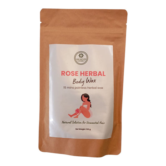 Rose Herbal Body Wax | 15 mins Painless Herbal Wax | Natural Solution for Unwanted Hair | 100 grams