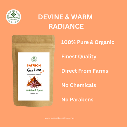 Saffron Face Pack | 100 grams | Calms Acne and Blemishes