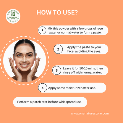 Saffron Face Pack | 100 grams | Calms Acne and Blemishes