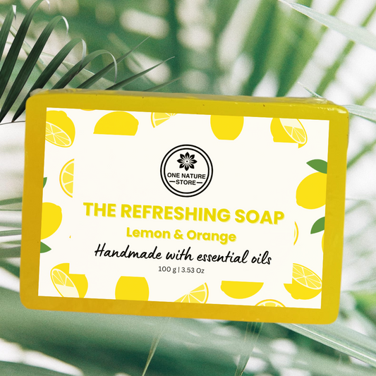 The Refreshing Soap | Powered with Vitamin C | Handmade with Essential Oils | 100 Grams Each | Buy 3 Get 2 Free