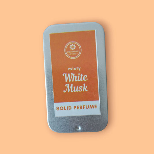 Misty White Musk Solid Perfume | Natural Shea Butter & Almond Oil Base